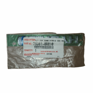 Genuine 2019-2024 Toyota RAV4 Hybrid Front Fender Nameplate (75361-0R010)